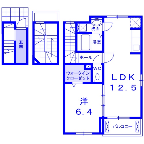 さいたま市北区土呂町のアパートの間取り