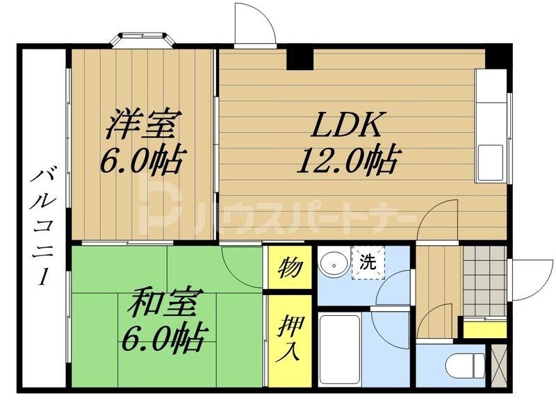 さいたま市中央区下落合のマンションの間取り