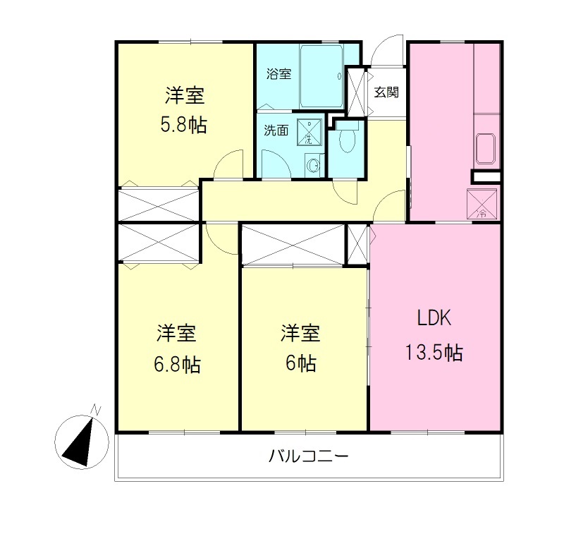 サウセ茅ヶ崎南の間取り