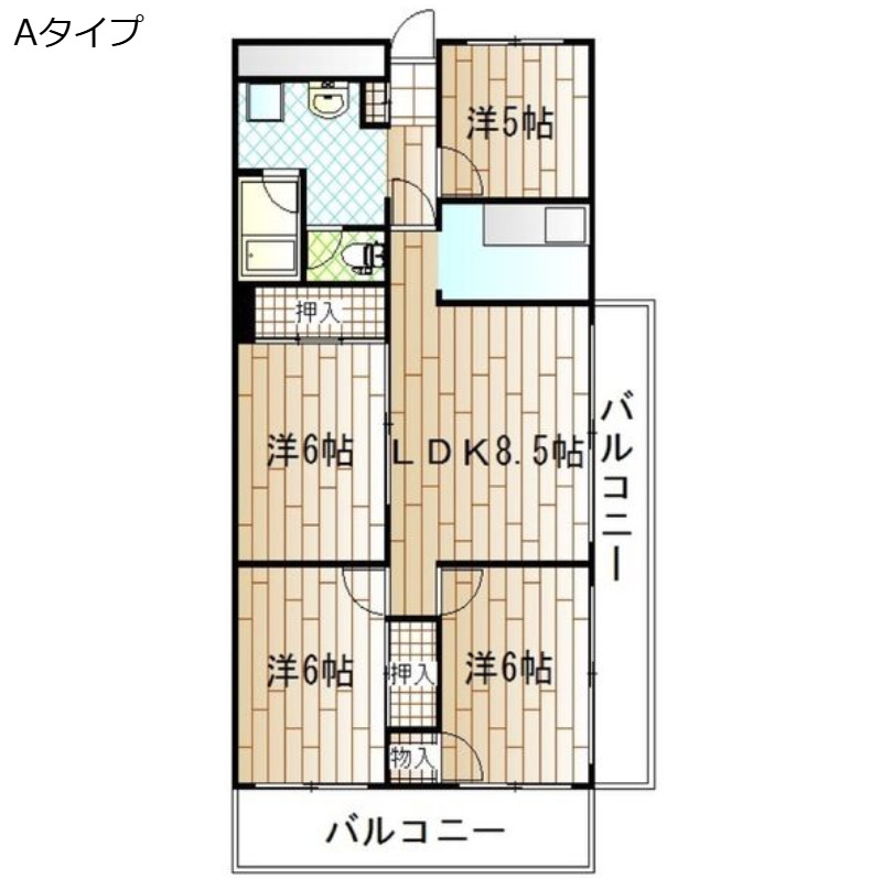 ハイマート屋島の間取り