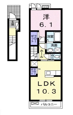 ソレイユの間取り