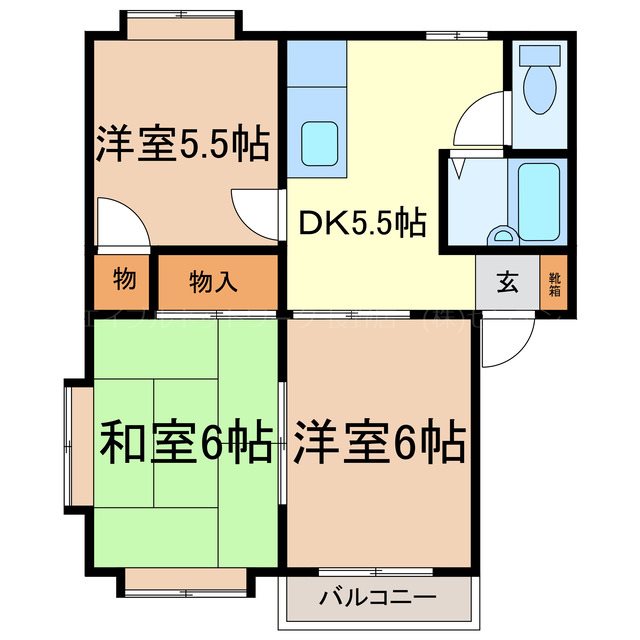 朝陽グリーンハイツの間取り