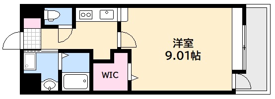 広島市中区大手町のマンションの間取り