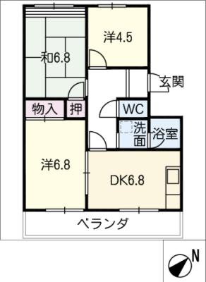 サクシード西条の間取り