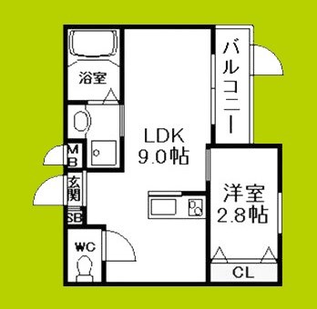 リアコート枚方御殿山NORTHの間取り