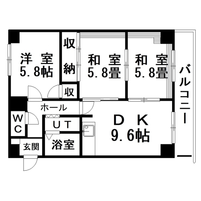 ロジェ中島２号の間取り