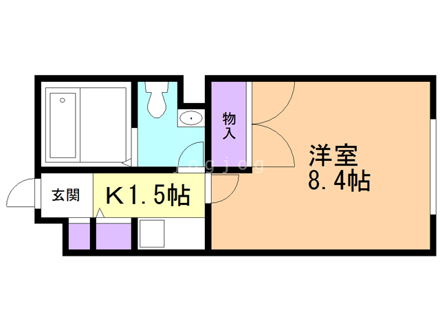 八光第一(旧レオパレスＲＸ麻生第１）の間取り