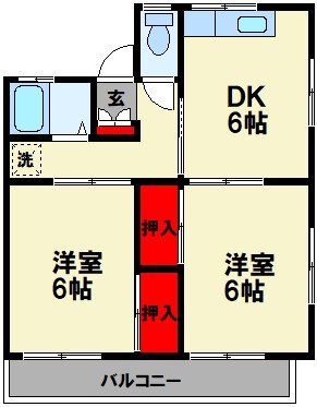 MSコーポの間取り