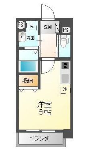 呉市阿賀南のマンションの間取り