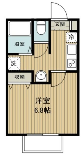 入間市東藤沢のアパートの間取り