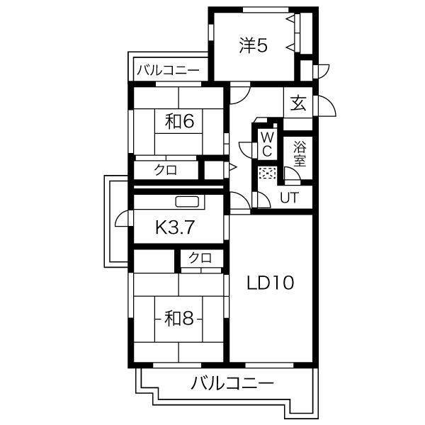 アビタシオンナルセの間取り