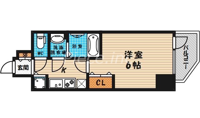 プレサンス天満橋チエロの間取り