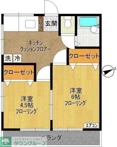 川崎市高津区坂戸のアパートの間取り