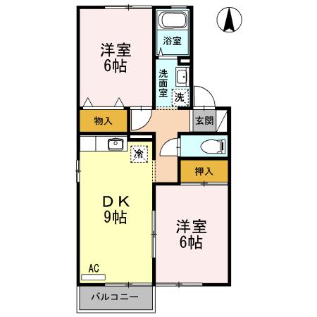 ボナール立江の間取り