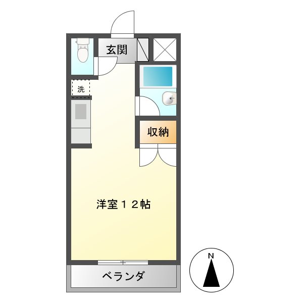 荒木ハイツの間取り