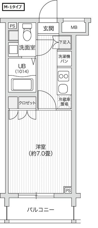 レジディア笹塚IIの間取り