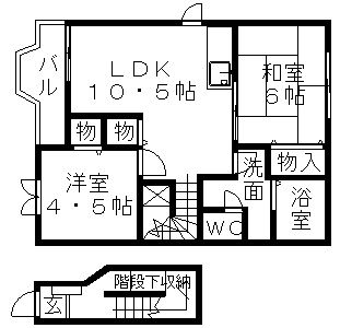 クレスト-ル鈴鹿_間取り_0