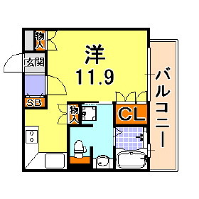 リーガル神戸三宮山手の間取り写真