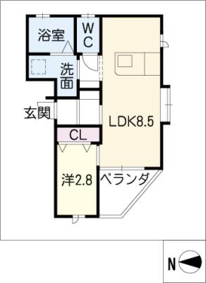 アルファパル瑞穂下坂の間取り写真