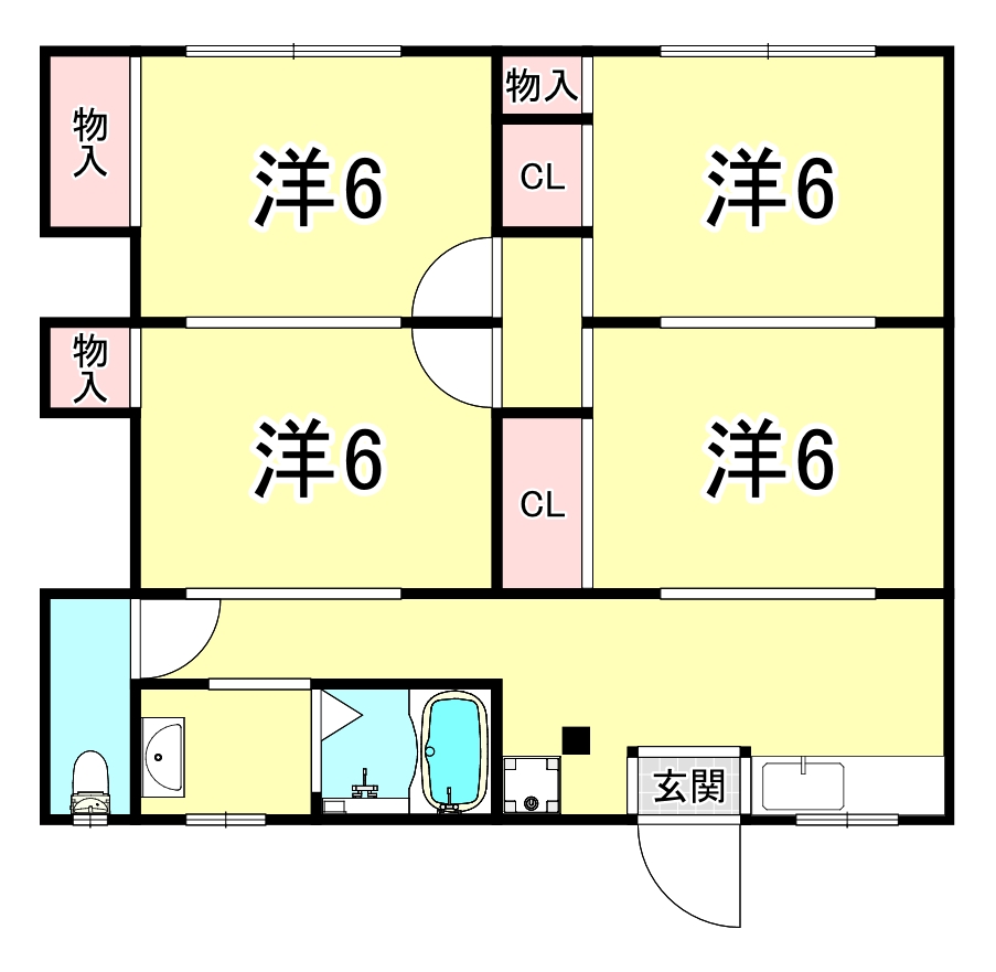 パーク塩屋の間取り写真