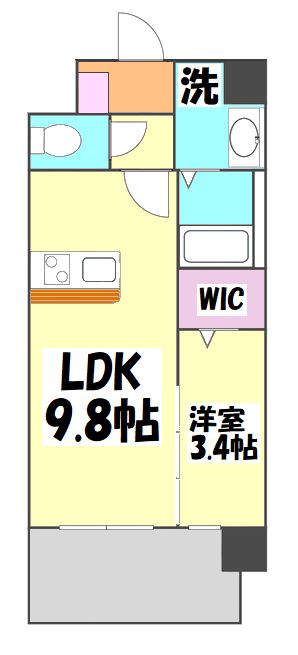 Jugame CP吉塚の間取り写真