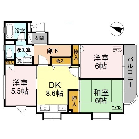 パークス IIの間取り写真