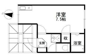 ＪＲ京浜東北線 西川口駅 徒歩10分 3階建 築36年の間取り写真