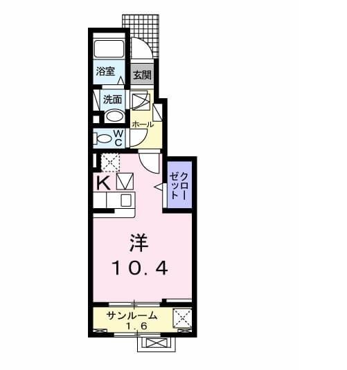水島臨海鉄道 球場前駅 徒歩10分 2階建 築8年の間取り写真