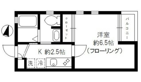 ＪＲ中央線 中野駅 徒歩7分 2階建 築22年の間取り写真