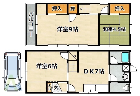 高取山町1丁目戸建の間取り写真