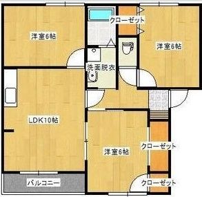 ＪＲ信越本線 北高崎駅 徒歩15分 2階建 築36年の間取り写真