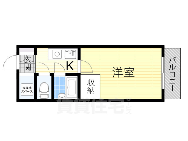 ＪＲ阪和線 杉本町駅 徒歩5分 5階建 築30年の間取り写真