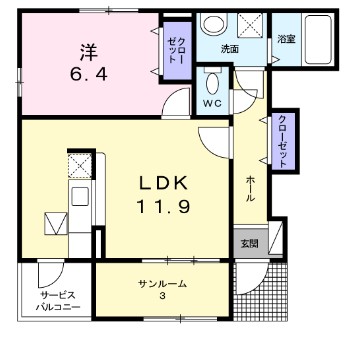 セントレア貝塚IIの間取り