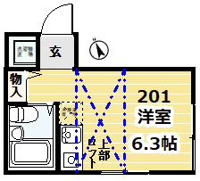 ウインズ鵠沼石上の間取り