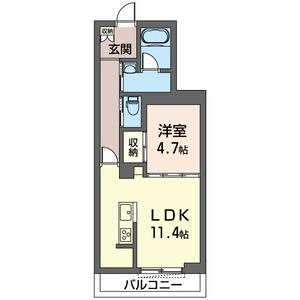 シャーメゾン　カーラ　ボヌールの間取り