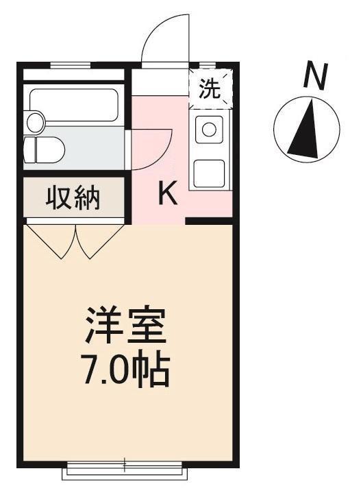 高松市西町のアパートの間取り