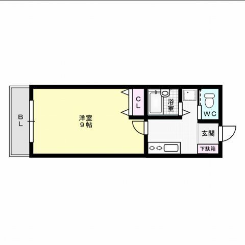 福岡市早良区室見のマンションの間取り