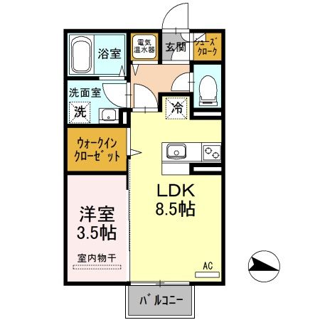 上越市藤巻のアパートの間取り