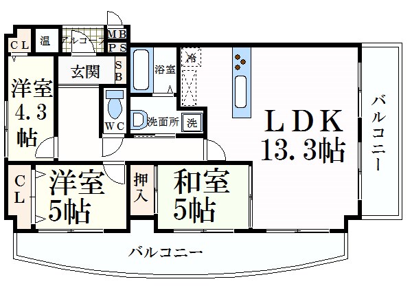 ビューティフルライフの間取り