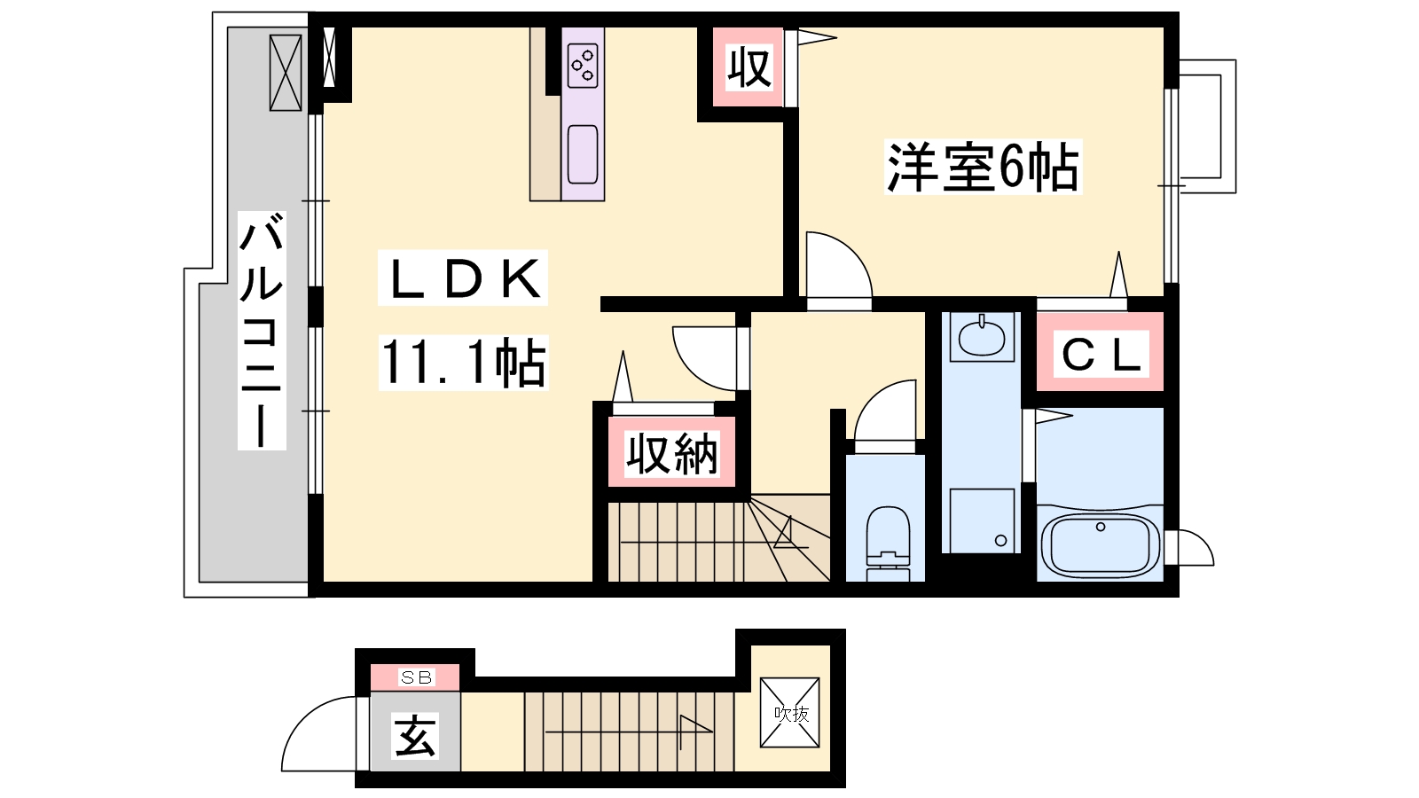 ベルフィオーレの間取り