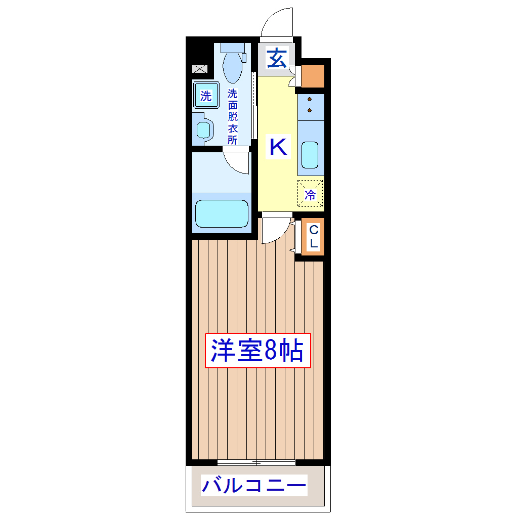 ザ・ブリスフルフォート仙台駅東の間取り