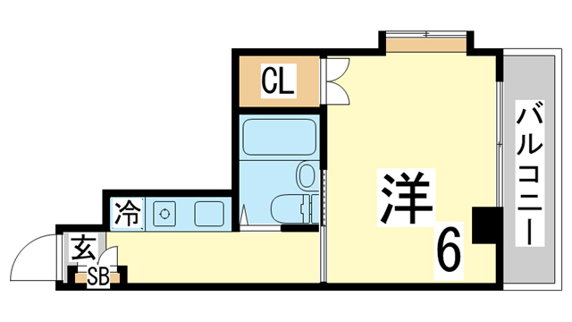 神戸市須磨区月見山本町のマンションの間取り