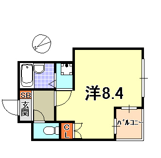 神戸市中央区相生町のマンションの間取り