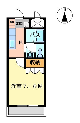 宮城県仙台市宮城野区清水沼２（アパート）の賃貸物件の間取り