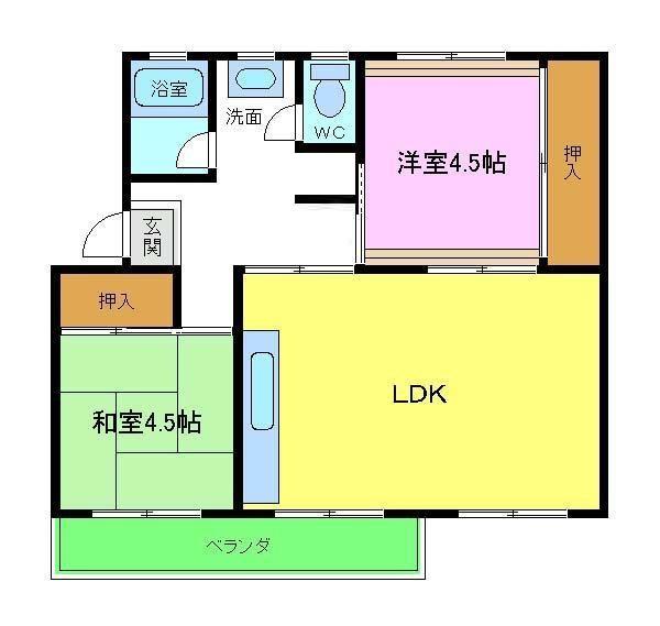 泉北桃山台第二団地36号棟の間取り