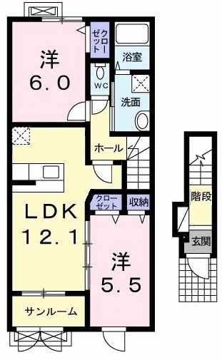 カームリーの間取り