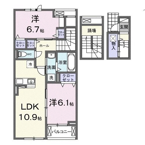 サニーフラットIの間取り