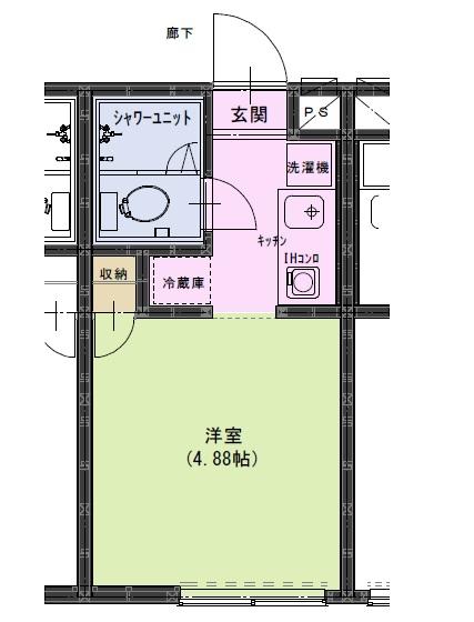 戸田市下前のアパートの間取り