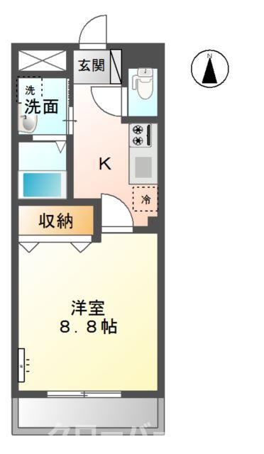 坂出市元町のマンションの間取り