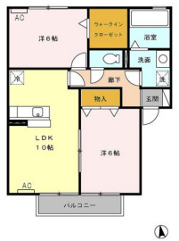 サンハイムカワムラの間取り